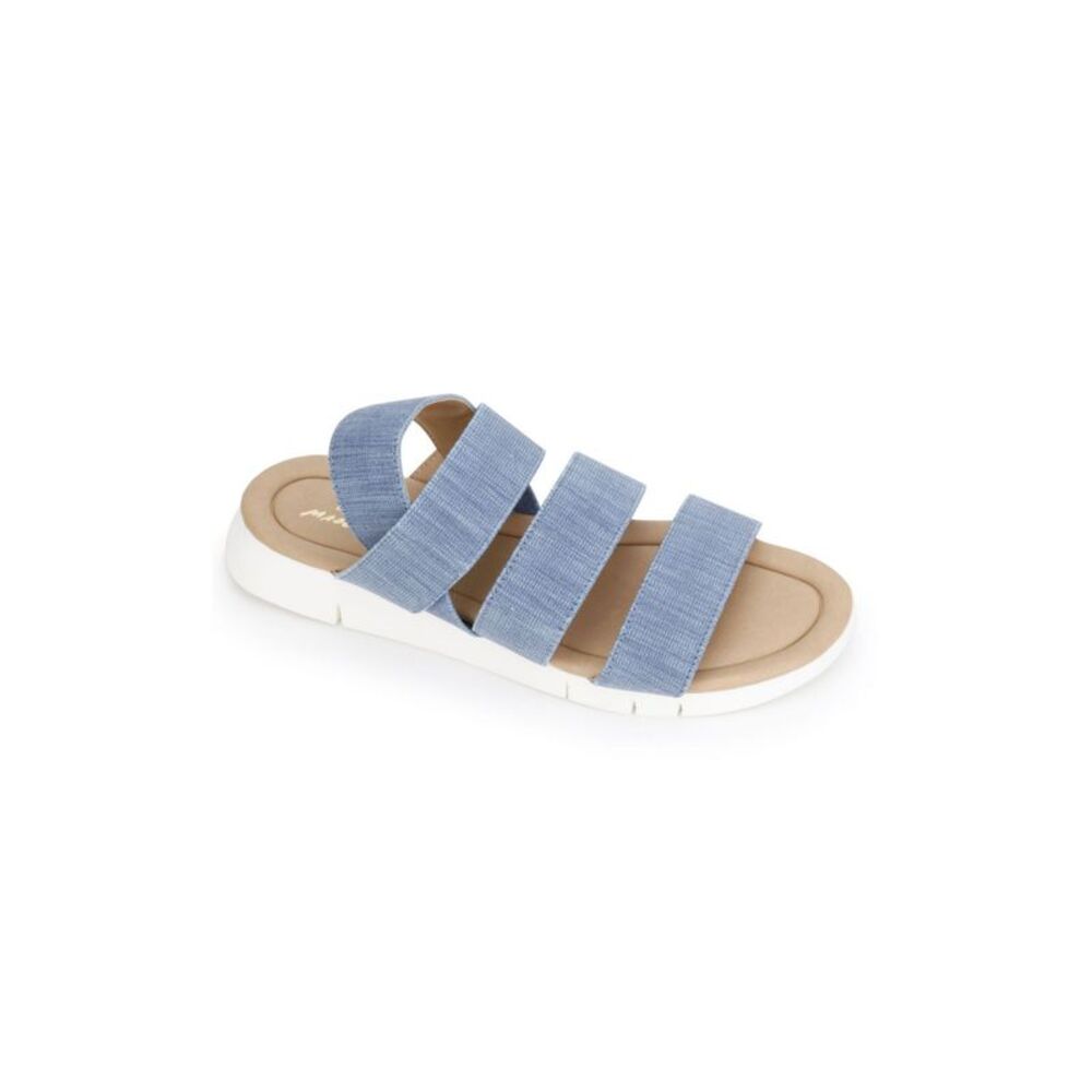 KENNETH COLE Womens Blue 1/2 Heel Mandi Wedge Slip On Slingback Sandal 8.5